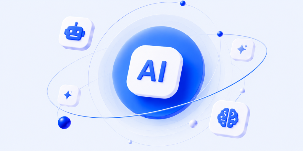 Blue AI illustration